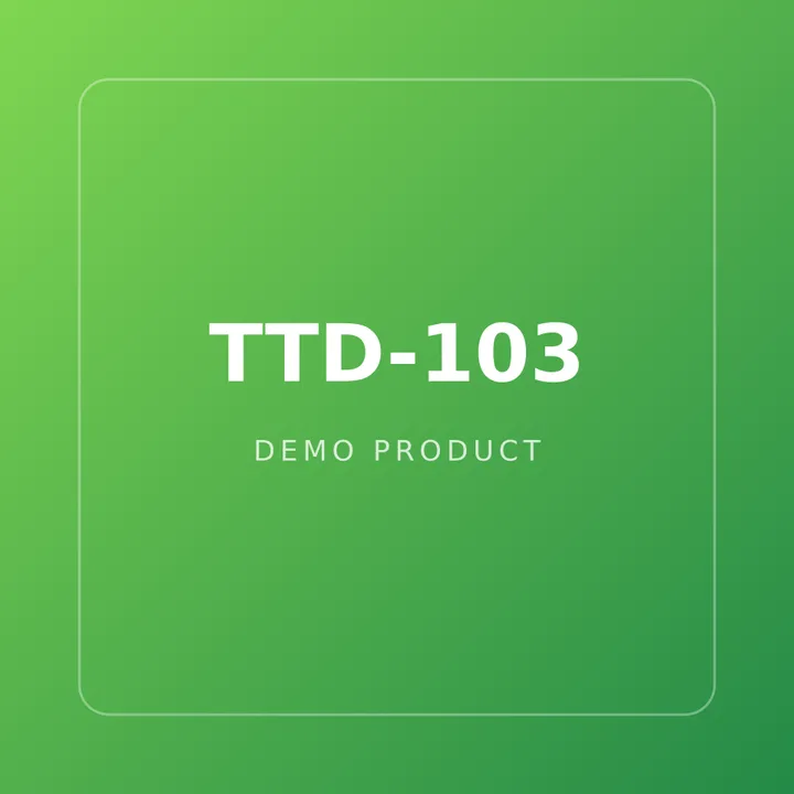 Visuel de démonstration du produit TTD-103