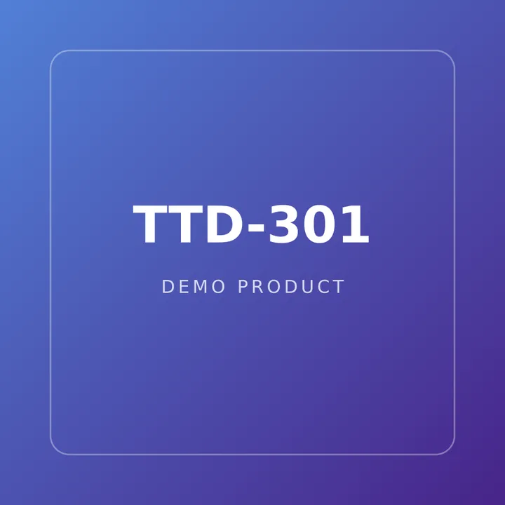Demo artwork for product TTD-301